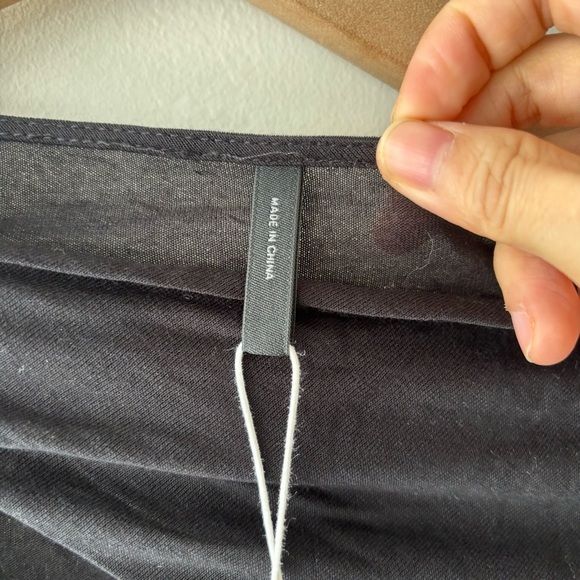 Helmut Lang Scala Asymmetrical Top - Basalt Black Sz XS NWT - Picture 9 of 12